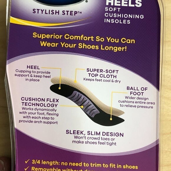 Dr Scholl's Stylish Steps High Heels Cushioning Insoles - Picture 4 of 7